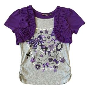 Girls’ Tempted Top and Skort Matching Set Size XL (16)